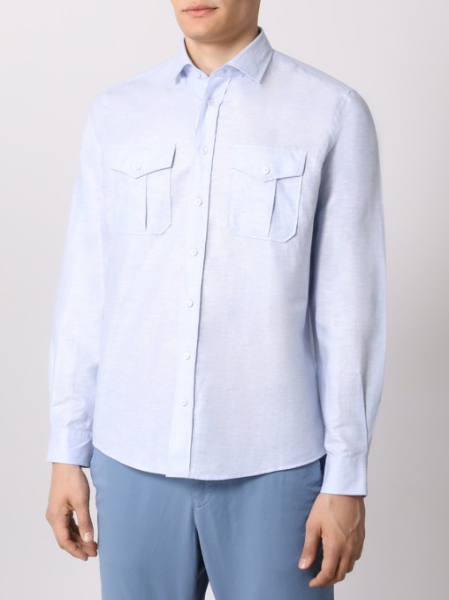 Рубашка Regular Fit однотонная BML