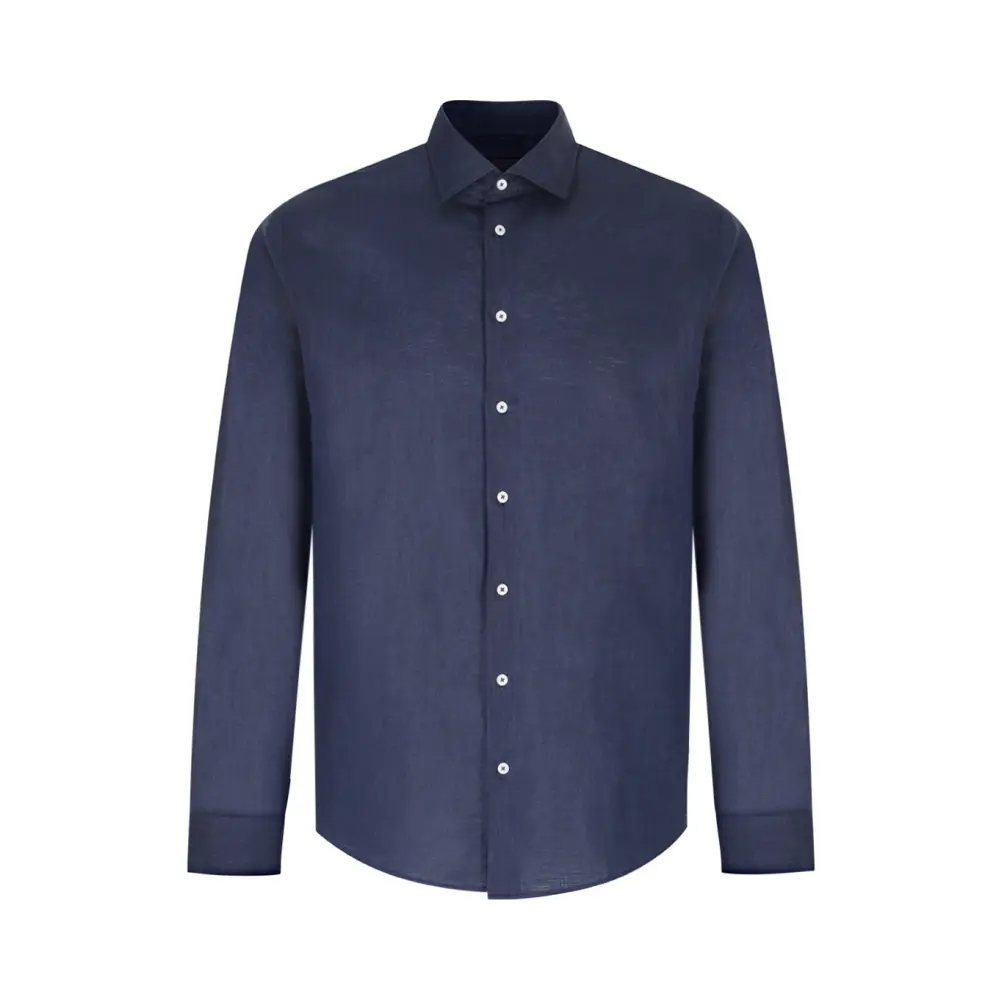 Рубашка Regular Fit однотонная