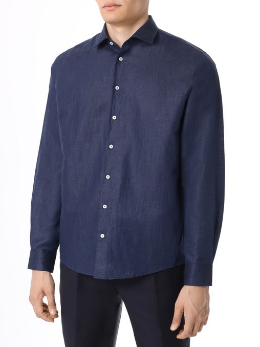Рубашка Regular Fit однотонная BML