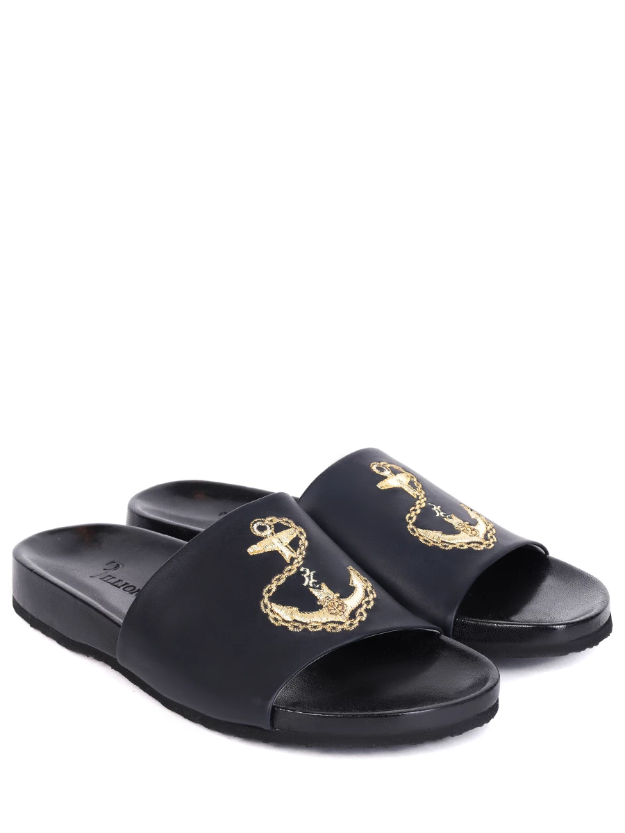 Шлепанцы кожаные