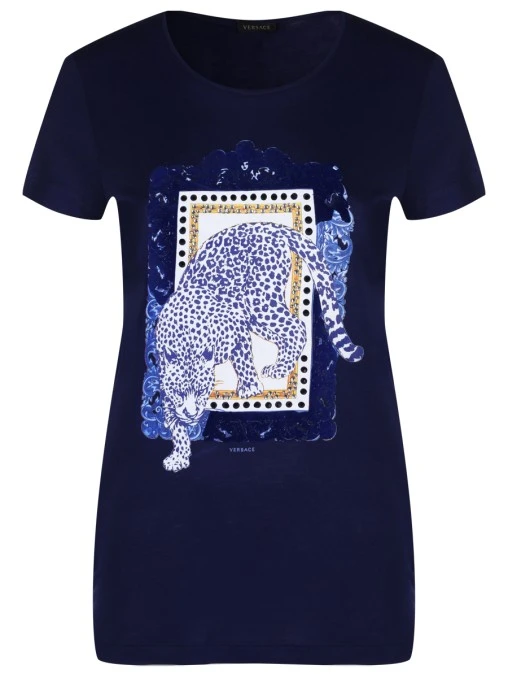 Футболка из вискозы VERSACE