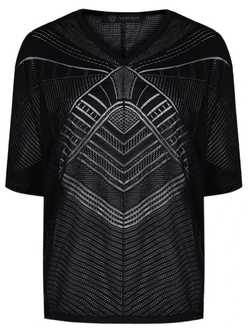 Джемпер однотонный VERSACE