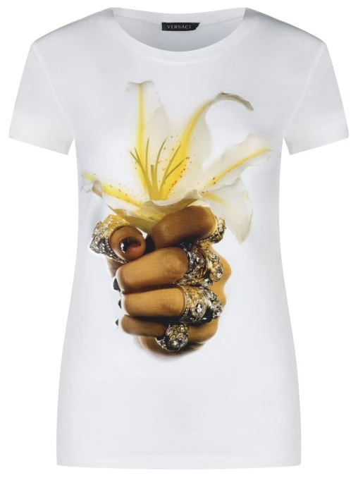 Футболка с принтом VERSACE