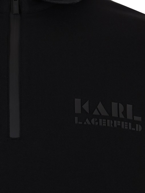 Поло хлопковое KARL LAGERFELD