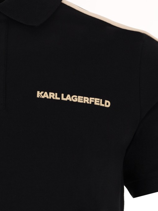 Поло хлопковое KARL LAGERFELD