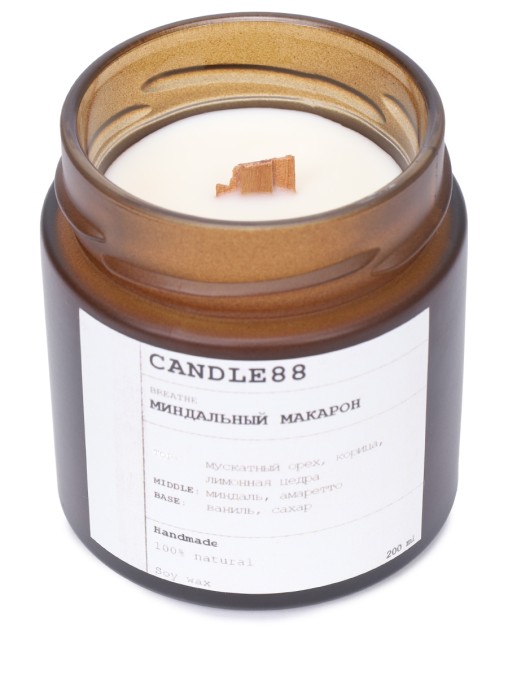 Свеча ароматическая Миндальный макарон CANDLE88
