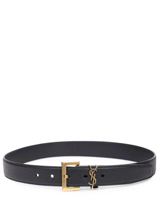 Ремень кожаный SAINT LAURENT