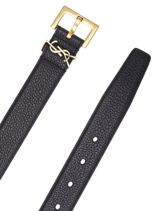 Ремень кожаный SAINT LAURENT