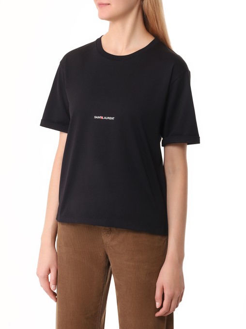 Футболка хлопковая SAINT LAURENT