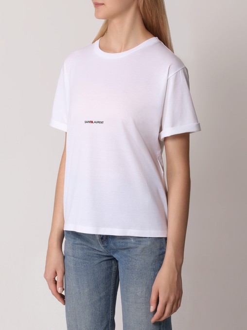 Футболка хлопковая SAINT LAURENT