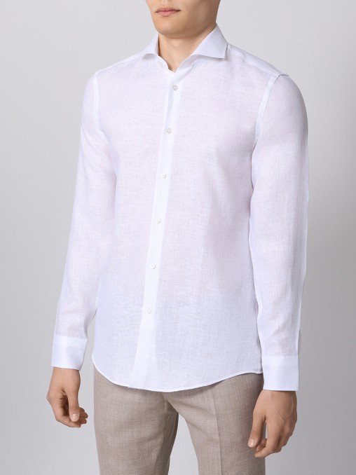 Рубашка Slim Fit льняная BOSS