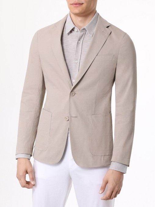 Пиджак Slim Fit льняной BOSS