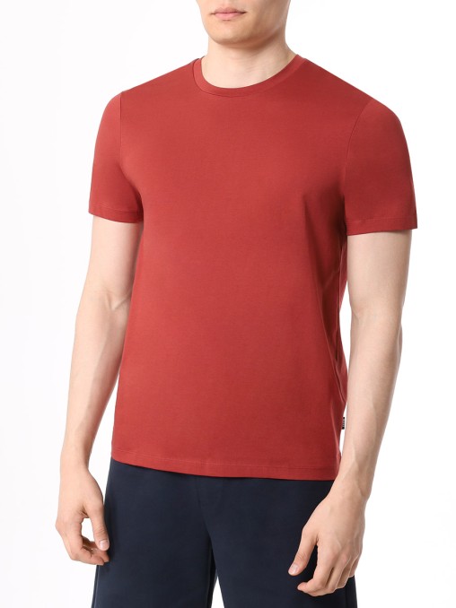 Футболка Slim Fit хлопковая BOSS