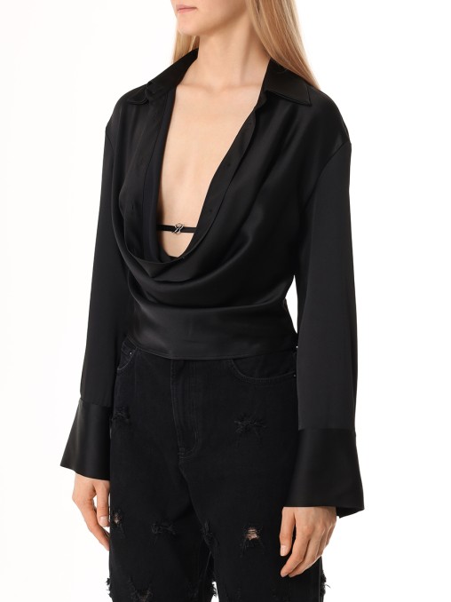 Блуза атласная BLUMARINE