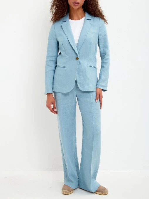 Пиджак льняной Light Blue VINNIS