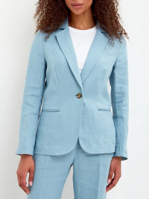 Пиджак льняной Light Blue VINNIS