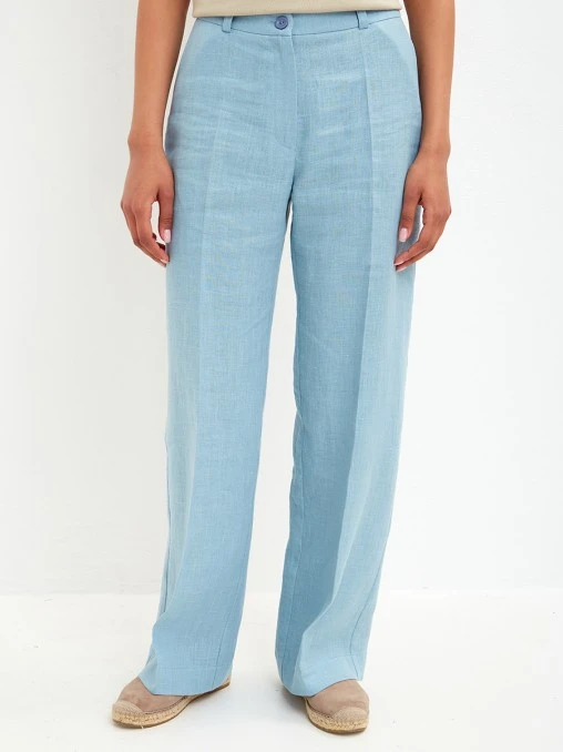 Брюки льняные Light Blue VINNIS