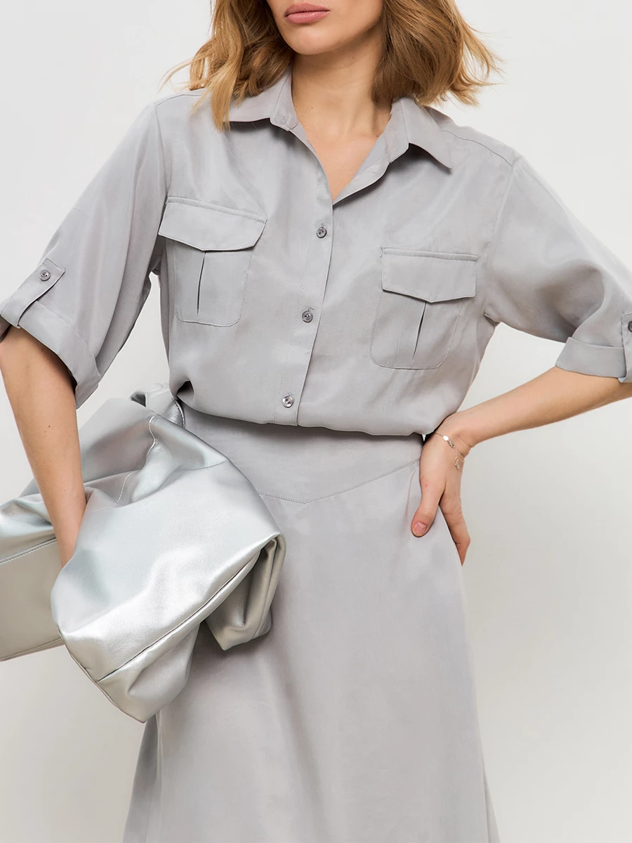 Рубашка из лиоцелла Light Gray