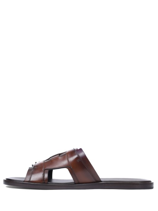 Шлепанцы кожаные SANTONI