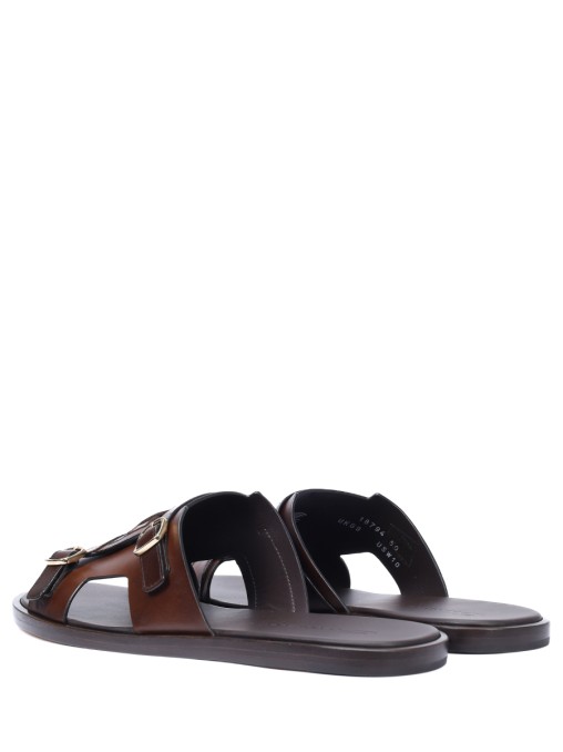 Шлепанцы кожаные SANTONI