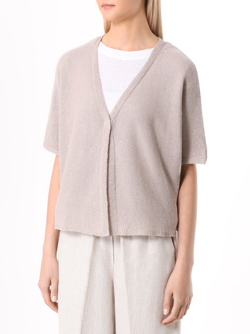 Кардиган льняной LE TRICOT PERUGIA