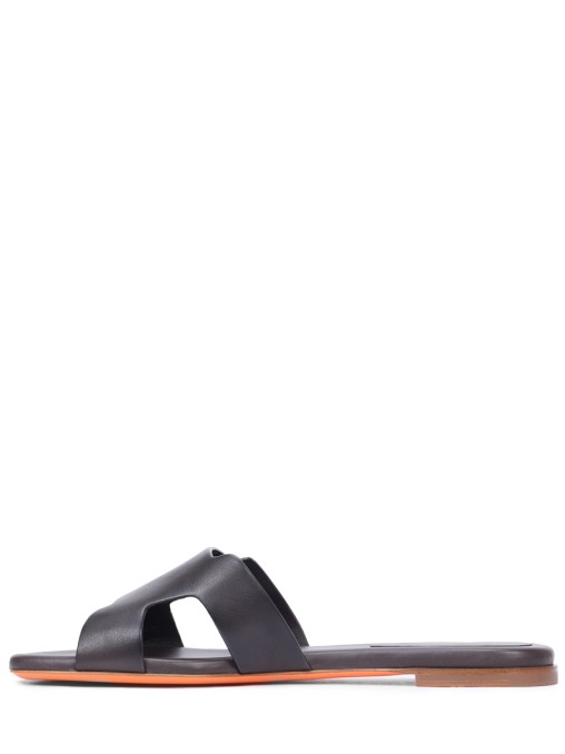 Шлепанцы кожаные SANTONI