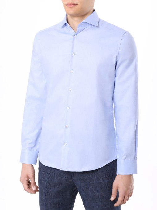 Рубашка Slim Fit хлопковая BML
