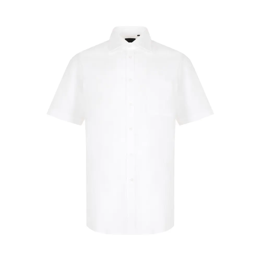 Рубашка Regular Fit однотонная