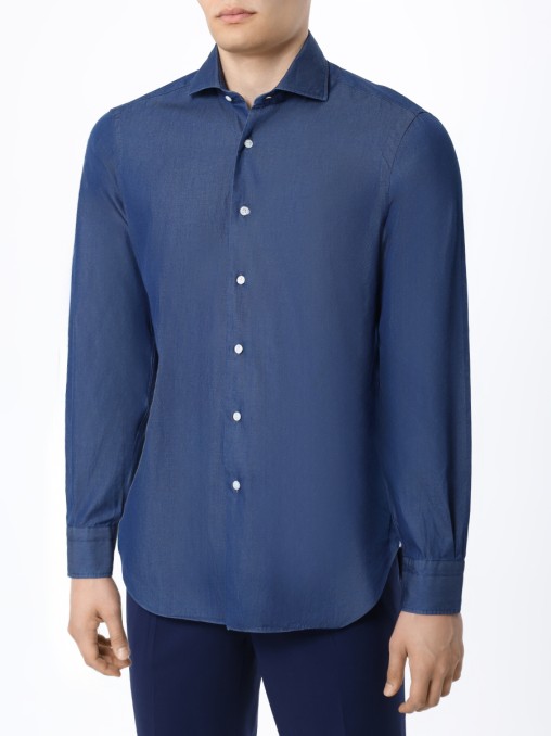 Рубашка Slim Fit хлопковая BARBA NAPOLI