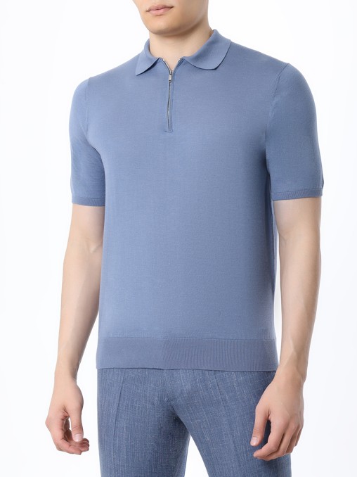 Поло хлопковое FIORONI CASHMERE