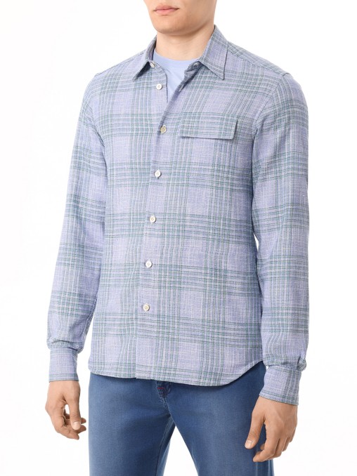 Рубашка Regular Fit шерстяная KITON