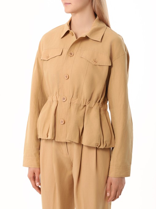 Куртка из хлопка и льна ULLA JOHNSON