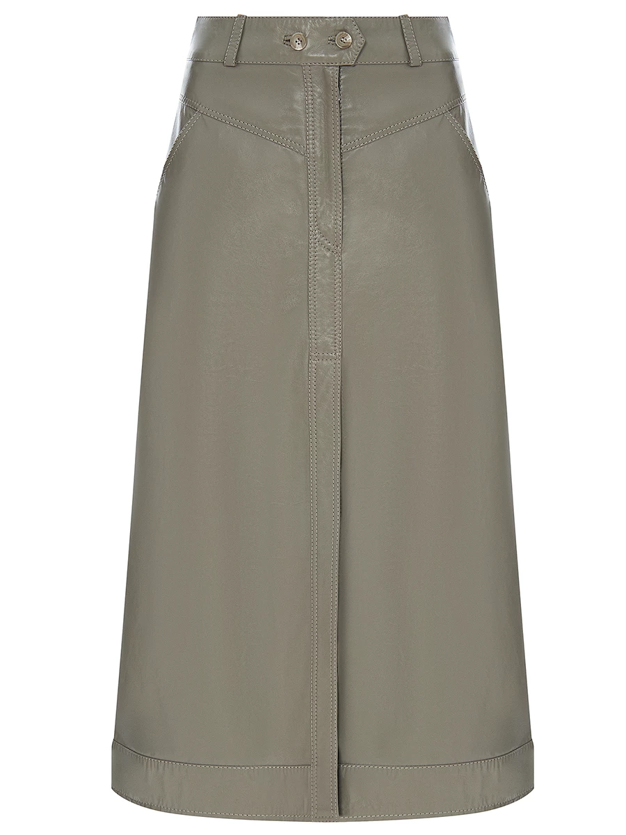 Юбка кожаная