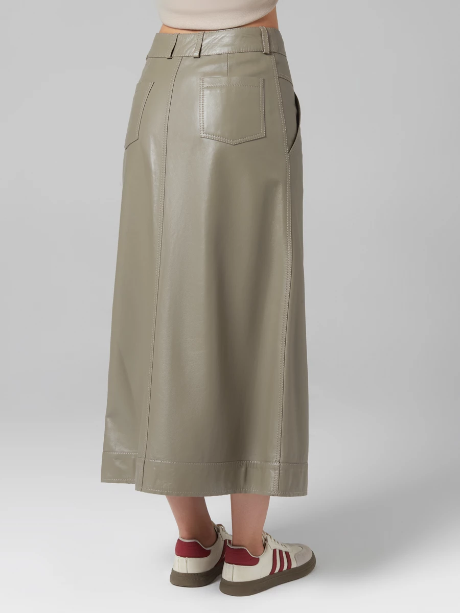 Юбка кожаная