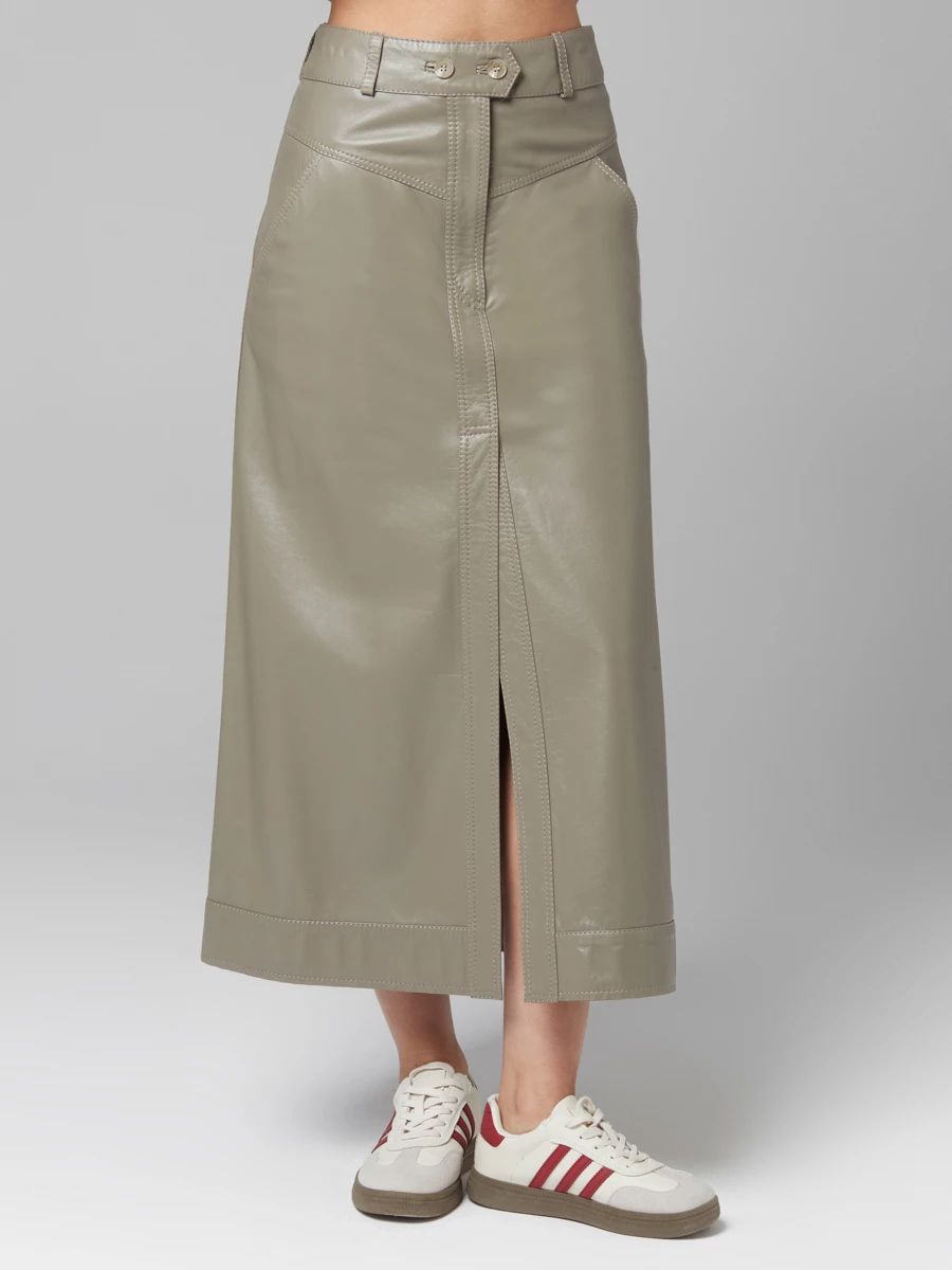 Юбка кожаная