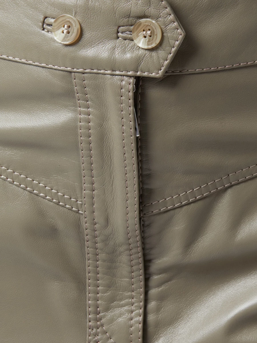 Юбка кожаная