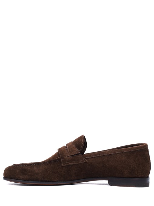 Лоферы замшевые BONTONI