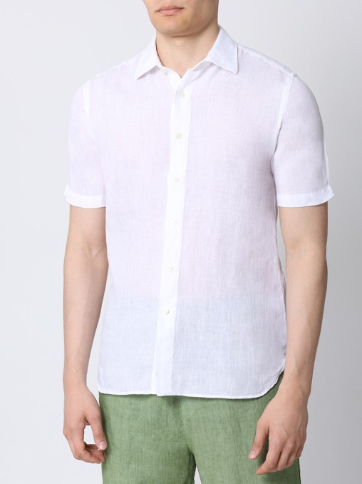 Рубашка Slim Fit льняная 120% LINO
