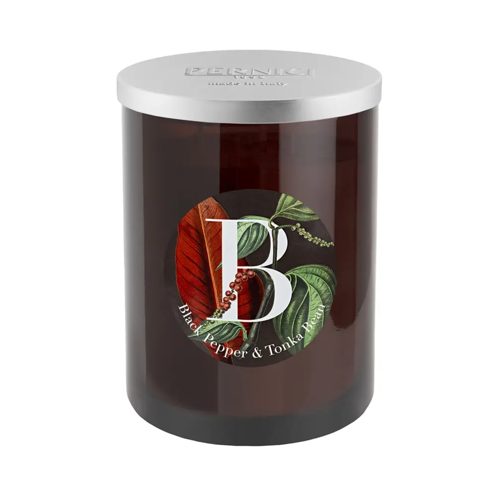 Свеча ароматическая Black Pepper & Tonka Bean Черный перец и Бобы тонка 900г 3 фитиля