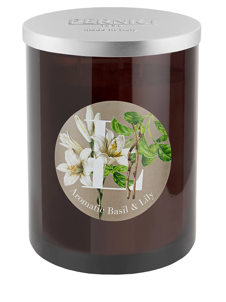 Свеча ароматическая Aromatic basil&Lily