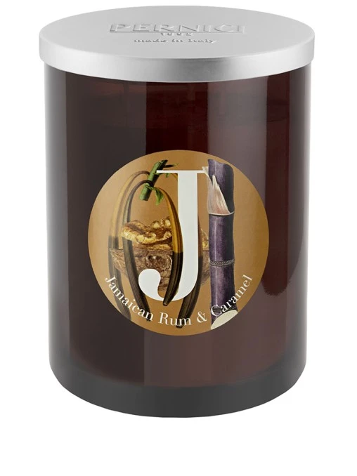 Свеча ароматическая Jamaican rum & Caramel Ямайский ром и Карамель 900г 3 фитиля PERNICI