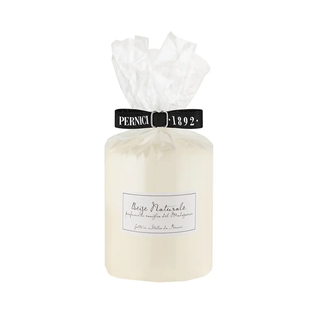 Свеча интерьерная Beige Naturale profumo di Vaniglia del Madagascar