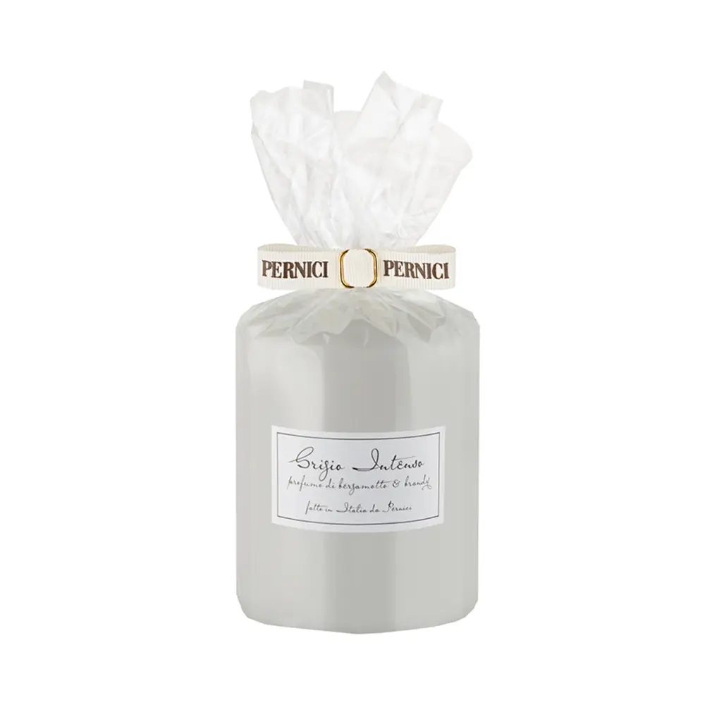 Свеча интерьерная Grigio Intenso profumo di Bergamotto e Brandy