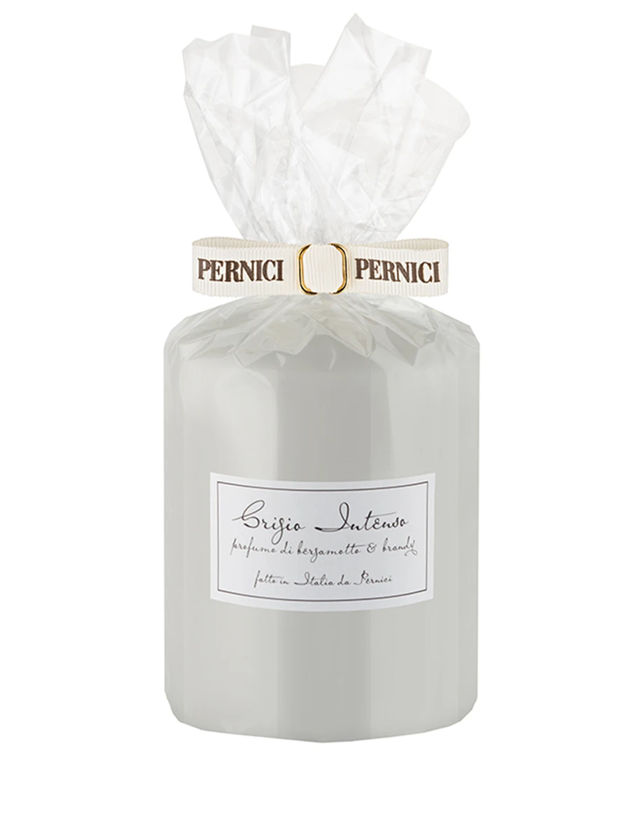 Свеча интерьерная Grigio Intenso profumo di Bergamotto e Brandy