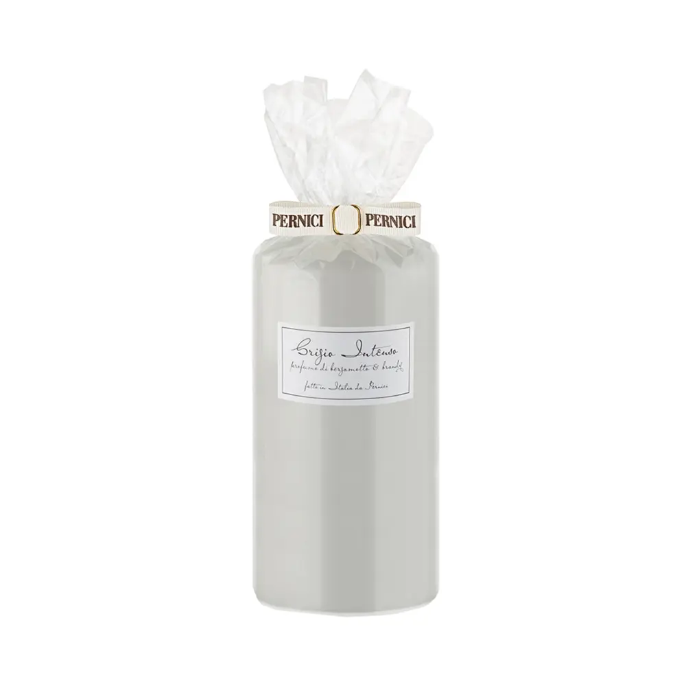 Свеча интерьерная Grigio Intenso profumo di Bergamotto e Brandy