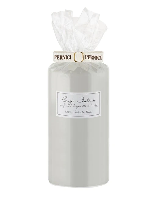 Свеча интерьерная Grigio Intenso profumo di Bergamotto e Brandy PERNICI