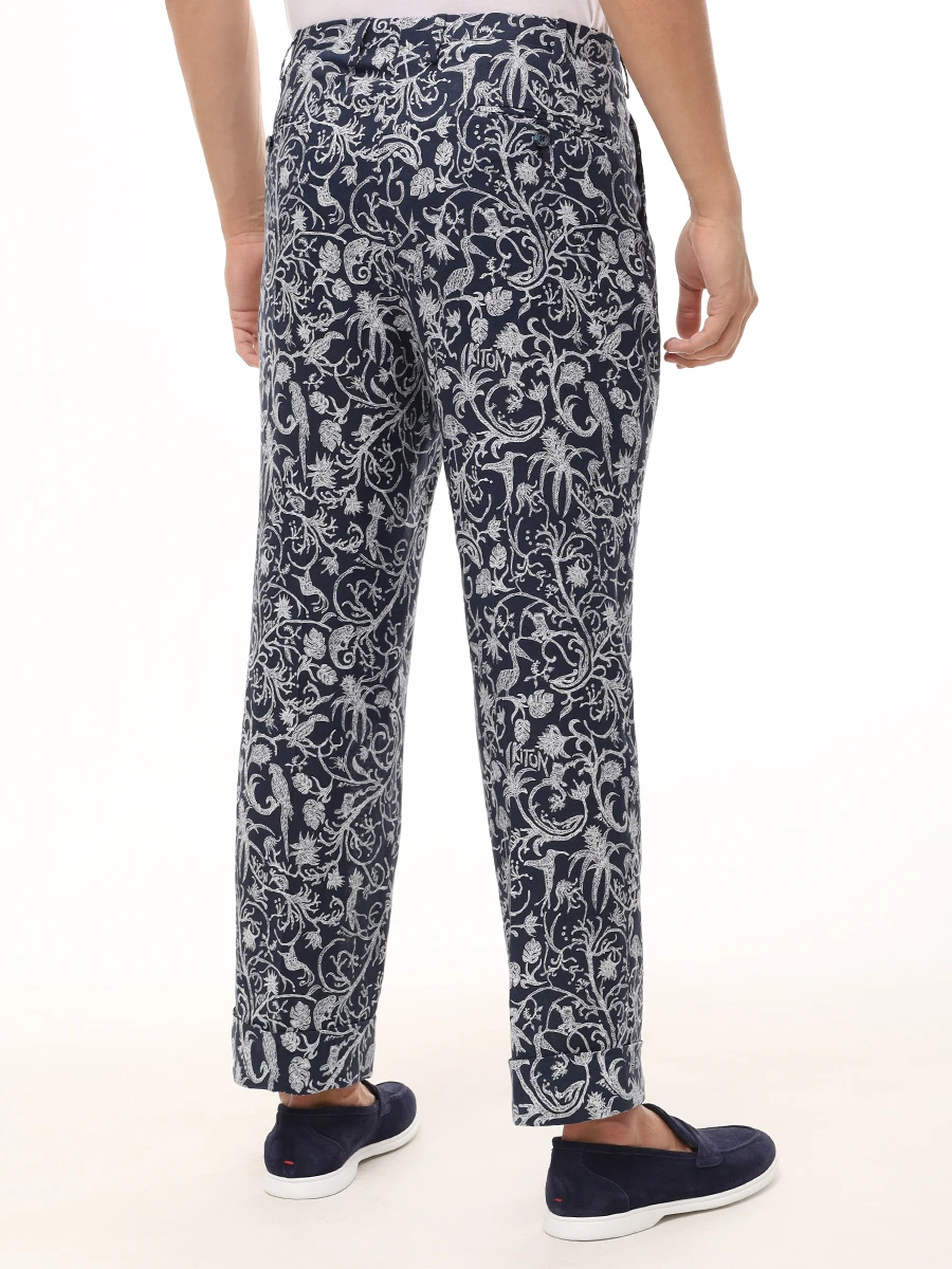 Брюки льняные