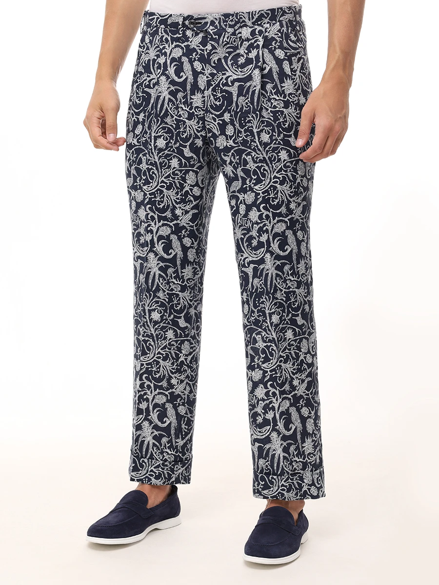 Брюки льняные