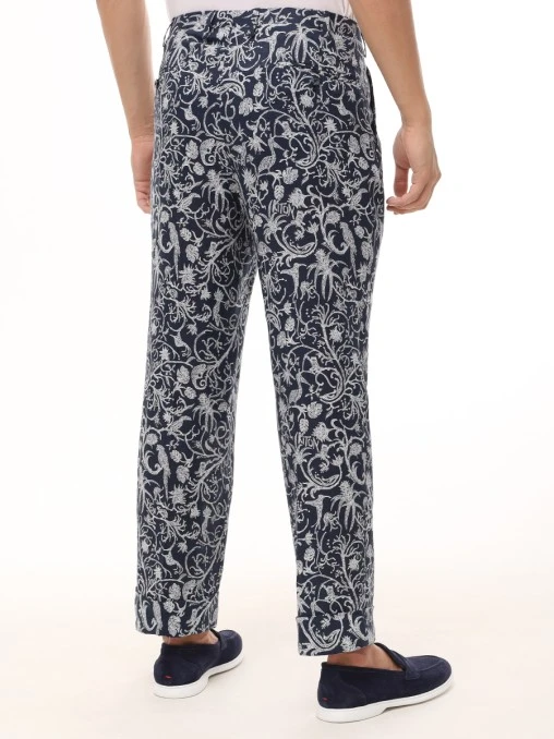 Брюки льняные KITON