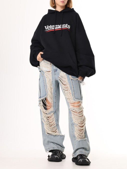 Худи хлопковое VETEMENTS